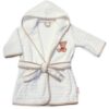 Baby Nellys Dětský župan Sweet dreams by TEDDY, flecce – bílá, 5-7 rok