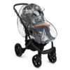 Pláštěnka na kočárek s překladací rukojetí, transparentní